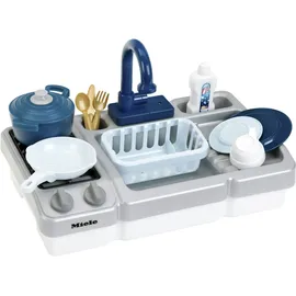 Theo Klein Klein Spielküche Miele - Spüle mit Wasserfunktion und Kochfeld (7166)