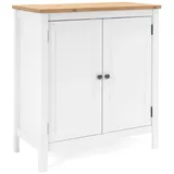 Homestyle4u Sideboard Weiß Holz Natur 2125