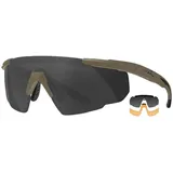 Wiley X Saber Advanced Polarisierte Sonnenbrille - Grey / Clear / Light Rust / Matte Tan - One Size