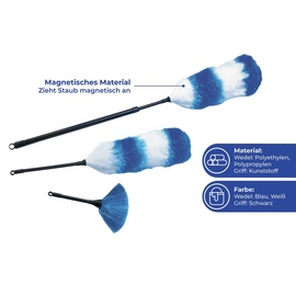 Maximex Staubwedel-Set 3-tlg. blau