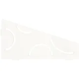 Schlüter Systems SHELF-E-S3 Wand-Ablagesystem Curve Aluminium MBW - strukturbeschichtet brilliantweiß Höhe: 154 mm Breite: 295 mm