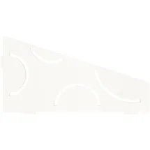 Schlüter Systems SHELF-E-S3 Wand-Ablagesystem Curve Aluminium MBW - strukturbeschichtet brilliantweiß Höhe: 154 mm Breite: 295 mm