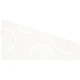 Schlüter Systems SHELF-E-S3 Wand-Ablagesystem Curve Aluminium MBW - strukturbeschichtet brilliantweiß Höhe: 154 mm Breite: 295 mm