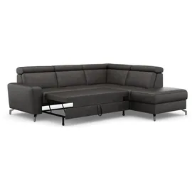 sit&more Ecksofa SIT & MORE "Scarlett L-Form", grau (anthrazit), B:258cm T:226cm, Sofas, Ecksofa, inklusive Kopfteilverstellung, wahlweise mit Bettfunktion, Bettkasten
