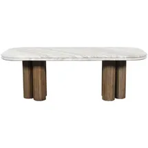 SIGNATURE Couchtisch Braun Mangoholz 50 x 41,5 cm