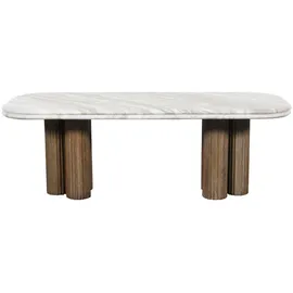 SIGNATURE Couchtisch Braun Mangoholz 50 x 41,5 cm