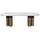 SIGNATURE Couchtisch Braun Mangoholz 50 x 41,5 cm