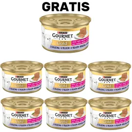 Purina Gourmet Gold Kitten Mousse mit Kalbfleisch 6 x 85 g
