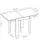 Dmora Comer Konsolentisch 79/134 x 67 x 79 cm Braun