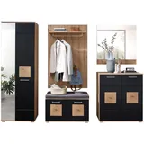 Innostyle Fun Garderoben Set 263x195x38 schwarz