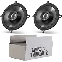 JUST SOUND best choice for caraudio JBL Stage2 524 | 2-Wege | 13cm Koax Lautsprecher - Einbauset passend für Renault Twingo 2 Front Heck - justSOUND