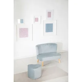 roba Kinderhocker Lil Sofa Herzform blau