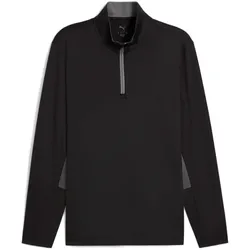 PUMA Pure 2.0 1/4-Zip langarm Golfshirt Herren 01 - PUMA black M