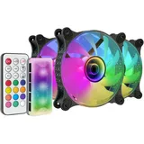 Mars Gaming MF-3DKIT Lüfter 12 cm Schwarz PC