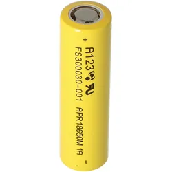 A123 Lithium Werks APR18650M1B 1100mAh 3,2V - 3,3V LiFePo4 Akku