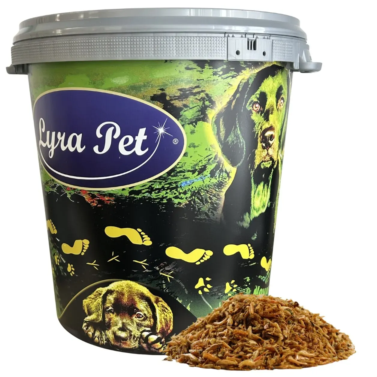 5 kg Lyra Pet® Shrimps getrocknet in 30 L Tonne