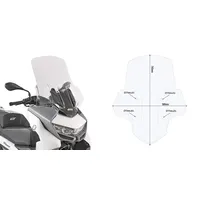 GIVI Windschutzscheibe für Motorrad Bmw C 400 Gt 19-24 Clear