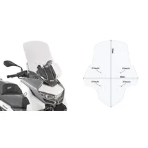 GIVI Windschutzscheibe für Motorrad Bmw C 400 Gt 19-24 Clear