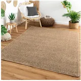 Steffensmeier Kurzflor Teppich Cambridge, Wohnzimmer, Schlafzimmer, in Sand, Größe: 200x200 cm