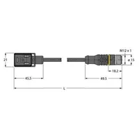 Turck VIS02-S80E-1-RSC5.31T/TXL Ventil- steckverbinder Bauform BI 6606525
