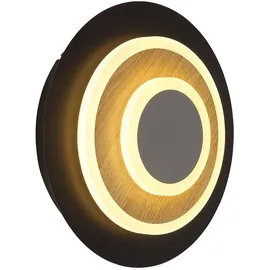 GLOBO Wandleuchte 30 cm  schwarz