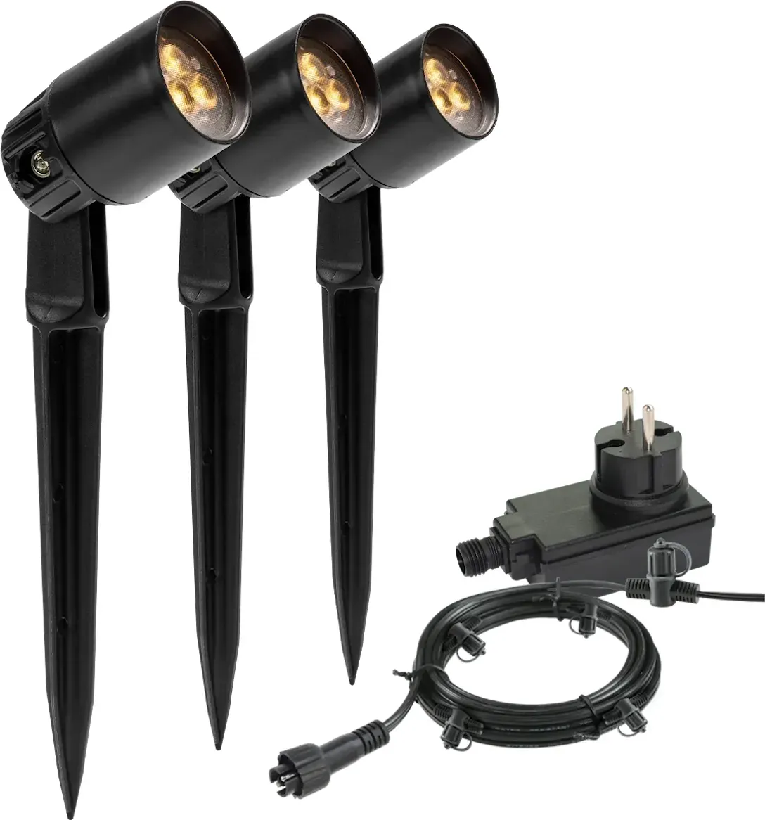 Garden Lights Strahler Neso 3er Set
