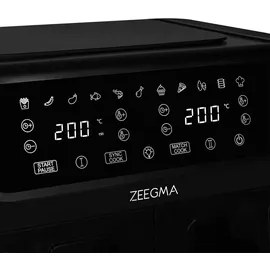 Zeegma Knapper Dual Heißluftfritteuse 1700 W schwarz