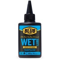 BLUB Wet Nasses Fahrradkettenschmiermittel 120 ml, MTB-Kettenfett, Fahrraddichtmittel, Fahrradkettenöl, MTB-Fett, Schmiermittel für nasse Bedingungen, Blau