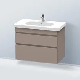 Duravit Waschtischunterschrank 2 Schubkästen 80 x 61 cm Basalt Matt