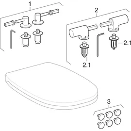 Geberit 500 WC-Sitz Duroplast Weiß