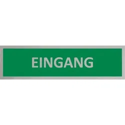 CombiCraft Aluminium Türschild Eingang 165x45mm