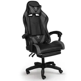 Trisens Gaming-Stuhl Schwarz/Grau