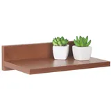 Ricoo Wandregal 30 x 8 x 19 cm Braun