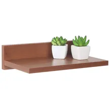 Ricoo Wandregal 30 x 8 x 19 cm Braun