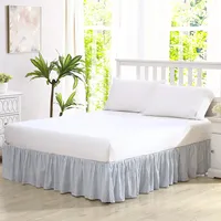 Laura Ashley Baumwoll-Bettvolant mit Rüschen Leicht und klassischer Stil, 100, Blau, Twin
