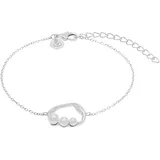 Tom Tailor Armband mit Anhänger aus Sterling Silber mit Süßwasserzuchtperle 2100556 Größe 16+4 cm