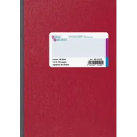 KÖNIG & EBHARDT Geschäftsbuch A5 kariert 70 g/m2 rot