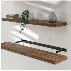 CASARIA Wandregal Hängeregal 110 x 3,8 x 23 cm Dunkle Eiche