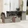 vidaXL Garten-Lounge-Set 6-tlg. hellgrau