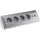 ChiliTec Mehrfachsteckdose 4-fach Silber 2 St.