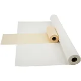 Fachhandel für Vliesstoffe Sensalux Kombi-Set 1 Tischdeckenrolle 1,5m x 25m + Tischläufer 30cm (Farbe nach Wahl) Rolle weiß Tischläufer Creme