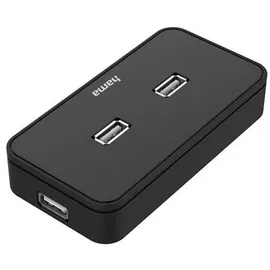 Hama USB 2.0 Hub mit 7 Ports, Schwarz