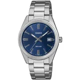Casio Armbanduhr in Unisexgröße Quarz Edelstahl/Blau