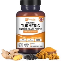 Kurkuma Curcumin 1440 mg mit schwarzem Pfeffer und Ingwer I 120 Vegane Kurkuma-Kapseln Hochfest (2 Monate Lieferung)