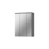 xonox.home Spiegelschrank Blake - Grau, Silber