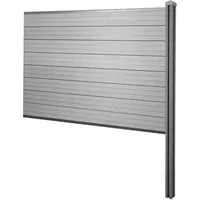 MCW Windschutz Savoie 188 cm grau WPC