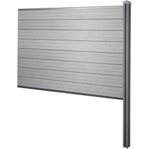 MCW Windschutz Savoie 188 cm grau WPC