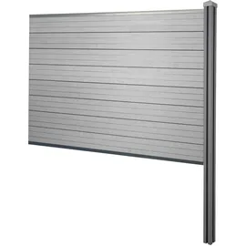 MCW Windschutz Savoie 188 cm grau WPC