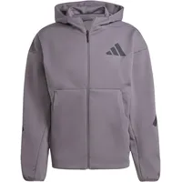 adidas Z.N.E. Kapuzenpullover Herren Violett/S grau meliert S