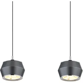 GLOBO Marthy 1-flg. 80,5 cm grau Metall